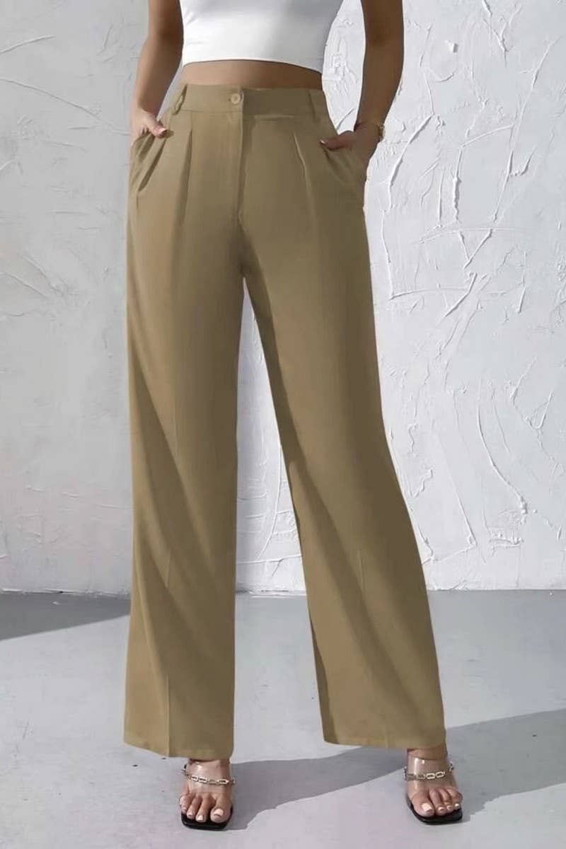 CWBLP1976_CHIC HIGH-WAISTED DRAPED WIDE LEG TROUSERS