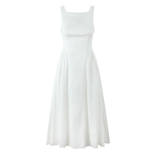 New Women??¢s Backless Boat Neck Long Vest Dress_CWDMD5811