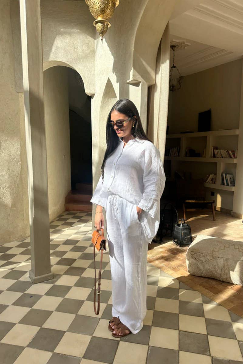 CWSS01303_SIMPLE CASUAL COMFORTABLE SUIT 2 PIECES