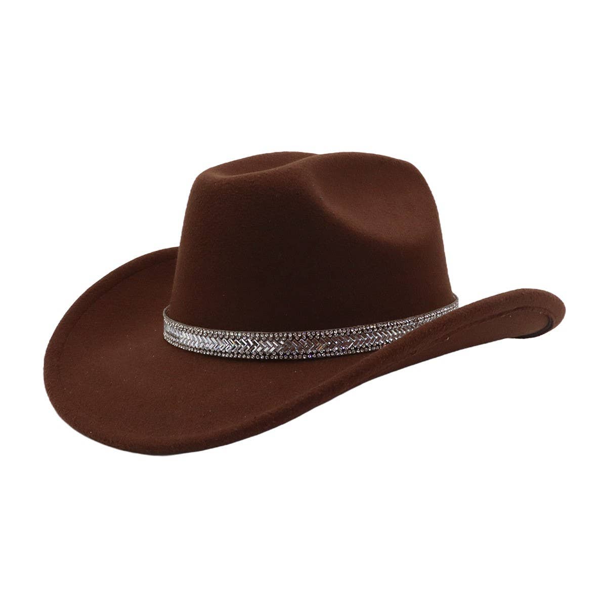 Western Wool Cowboy Fedora Hat for Couples_CWAH04396