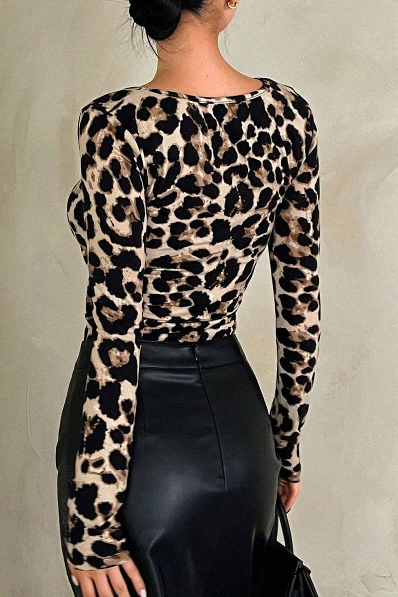 CWTBLL3530_LEOPARD PRINT ROUND NECK LONG SLEEVE T-SHIRT TOP