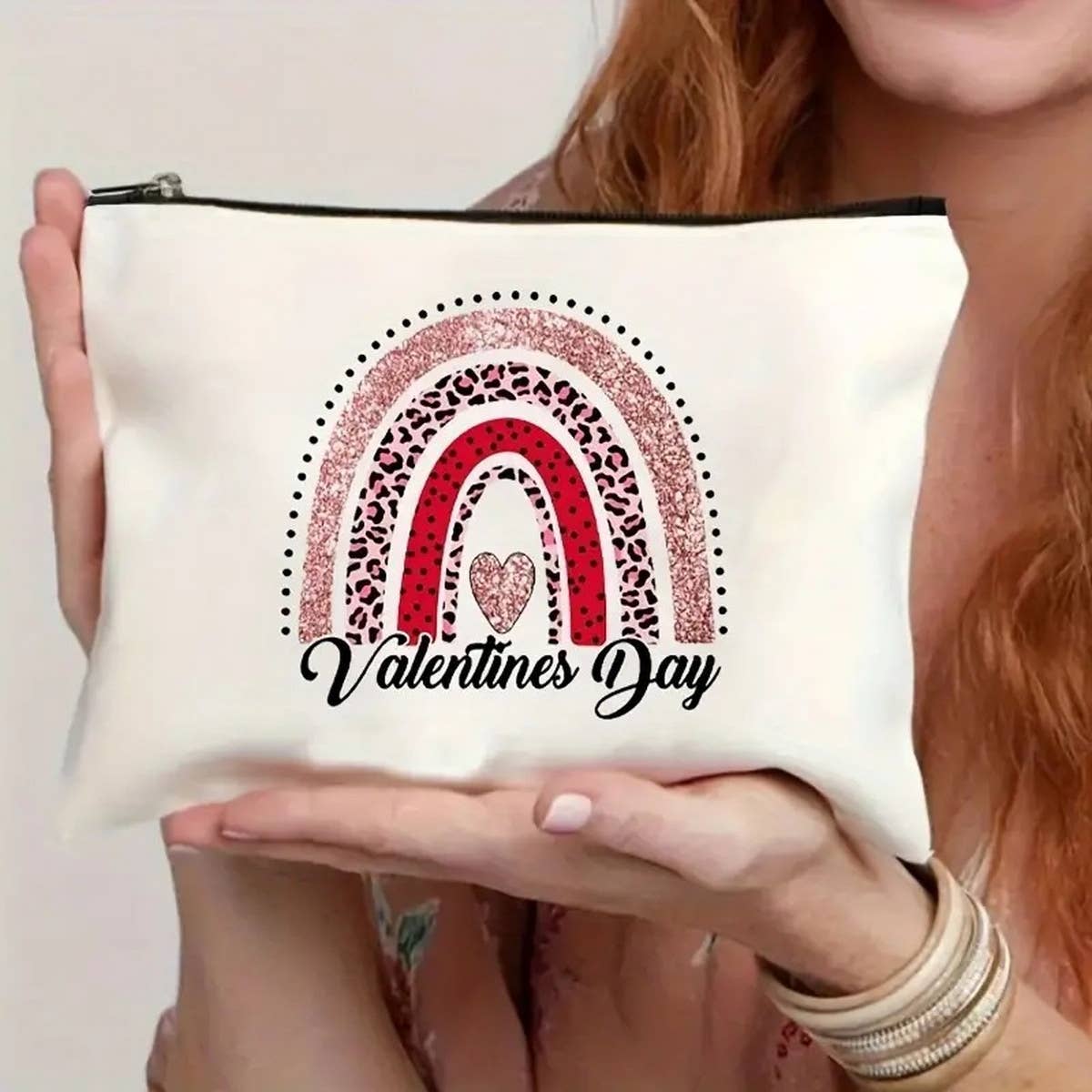 RAINBOW LOVE DOUBLE-SIDED PRINTED COSMETIC BAG_CWAB1781