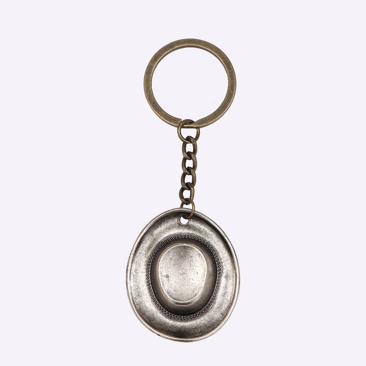 VINTAGE STYLE WESTERN COWBOY HAT PENDANT KEYCHAIN
