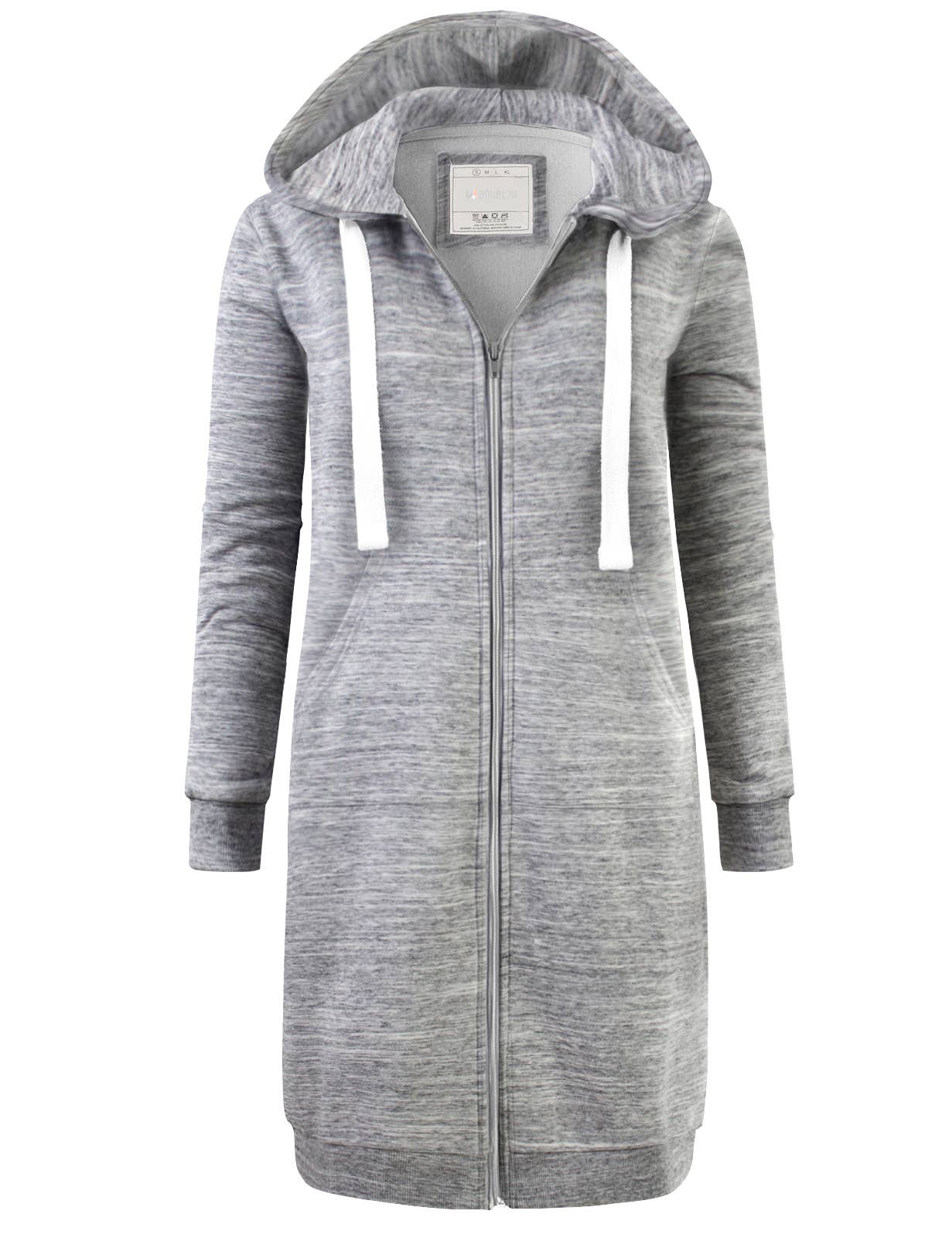 CWOHOL448_Lightweight Thin Zip-Up Hoodie Long Jacket