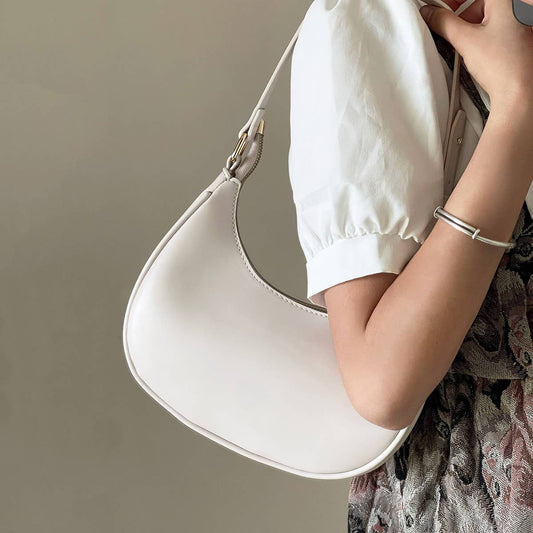 CWAB4835_SIMPLE CASUAL CRESCENT-SHAPED SHOULDER HANDBAG