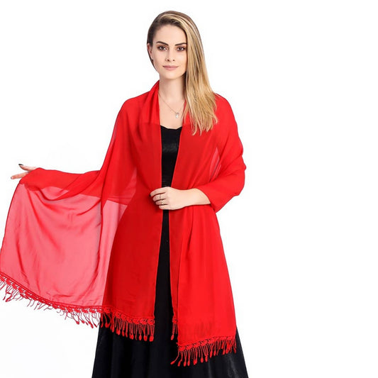 Lace Chiffon Shawl - Bridal & Evening Dress Wrap