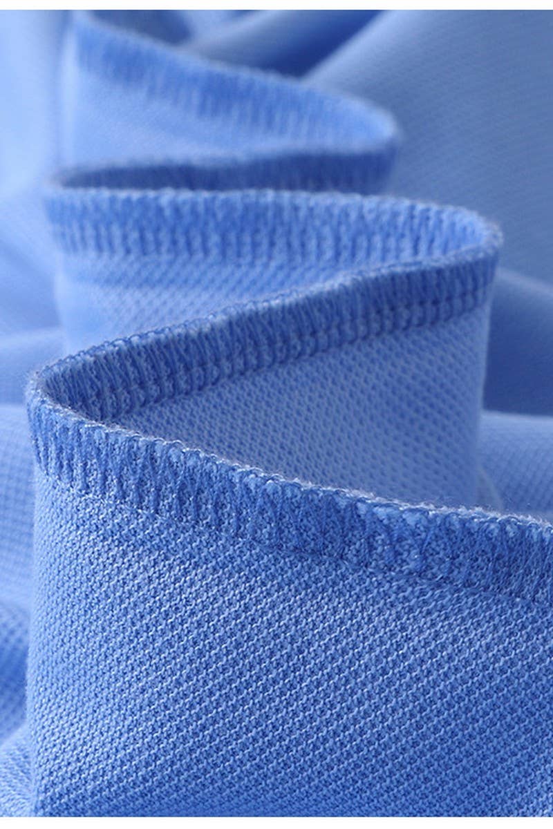 EASY CARE SOLID COLOR POLO SHIRT OFFICE VACATIONCWTBLS02454