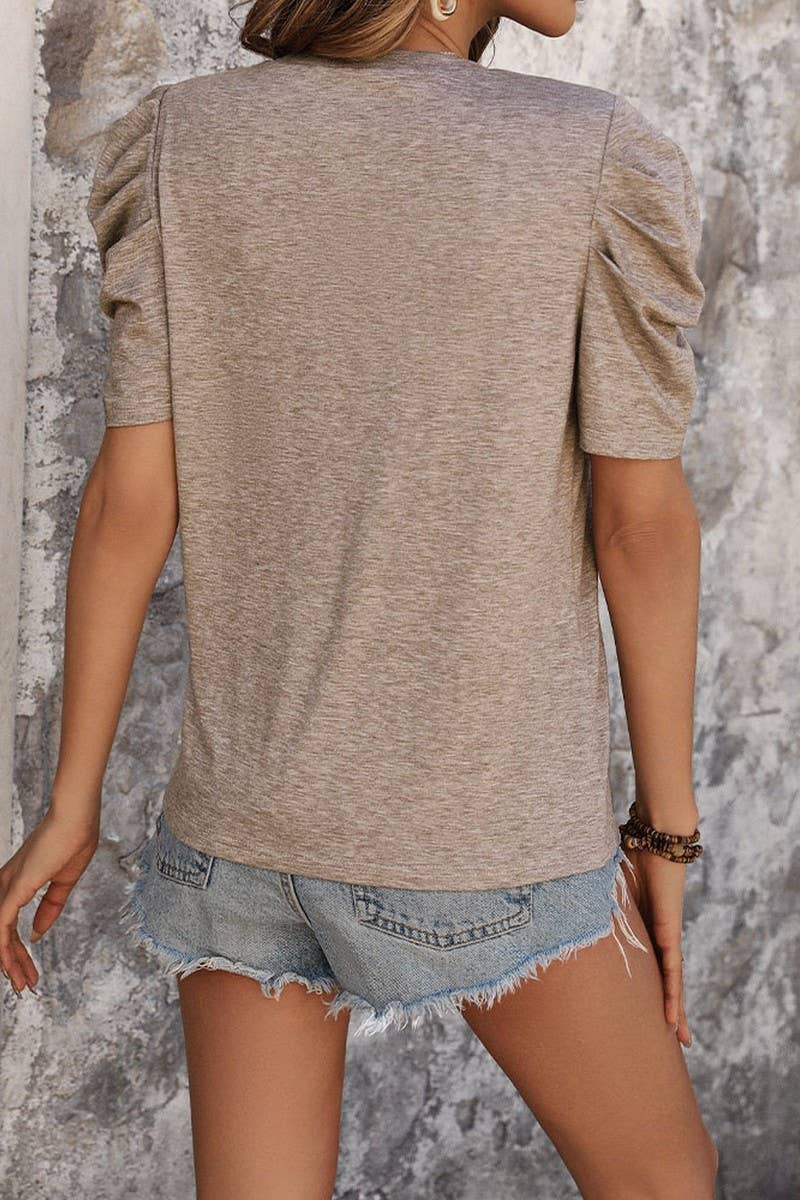 CWTTL1960_NEW LADIES FASHION LACE STITCHING T-SHIRT