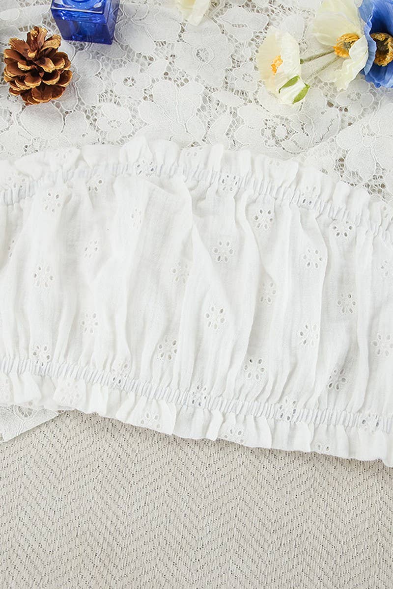 CWSPJ0382_COTTON BANDEAU CARDIGAN JACQUARD PAJAMA SET