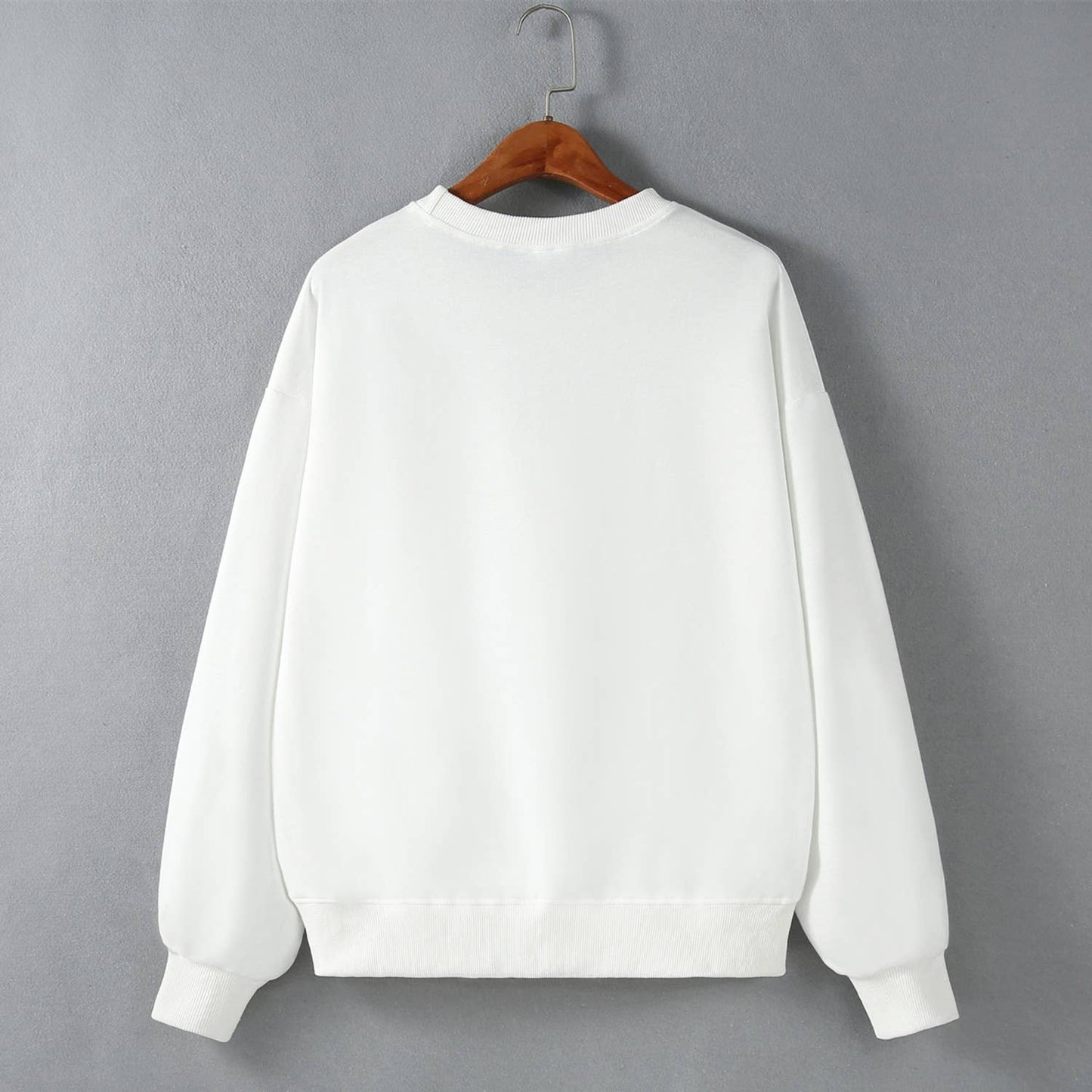 Flower-printed off-the-shoulder sweatshirt