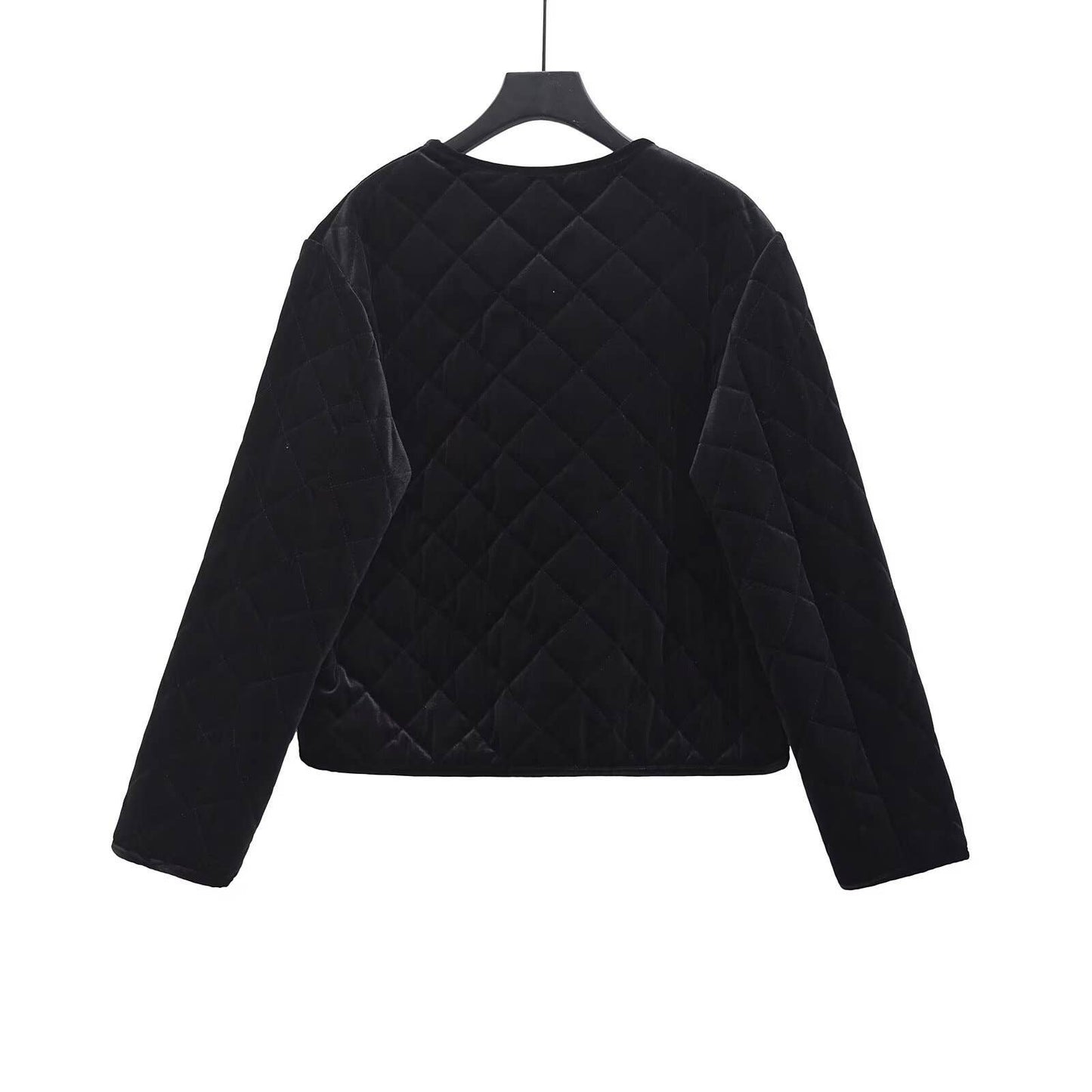 CREW-NECK FASHION SINGLE BREASTED BASIC CARDIGAN