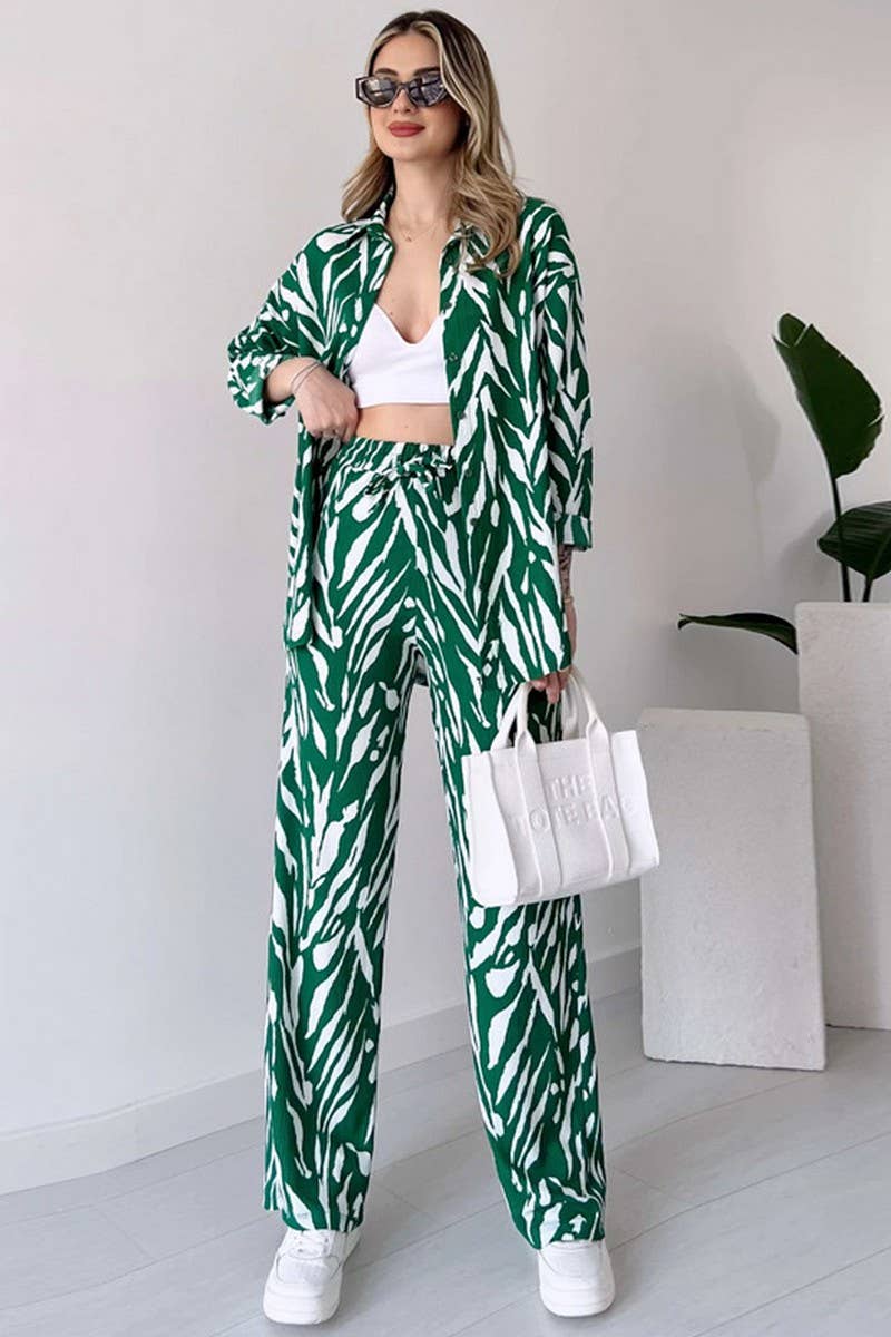 CWSS1062_SPRING WOMEN'S FASHION CASUAL TWO-PIECE SUIT