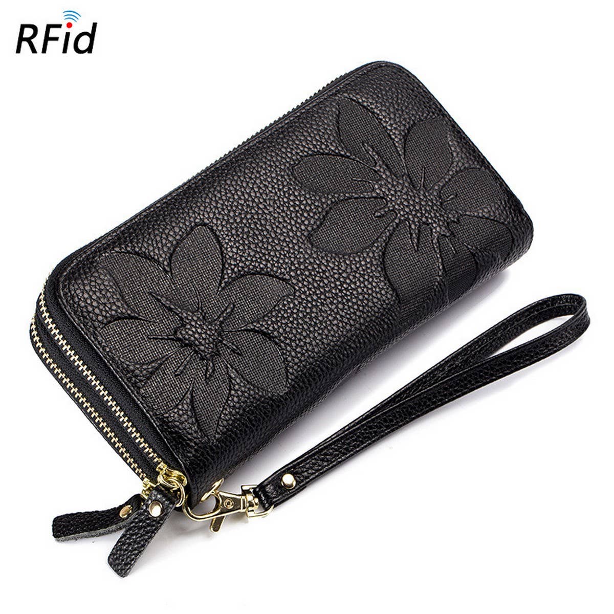 LARGE CAPACITY LONG TOPLAYER COWHIDE LEATHER WALLET_CWAB3733