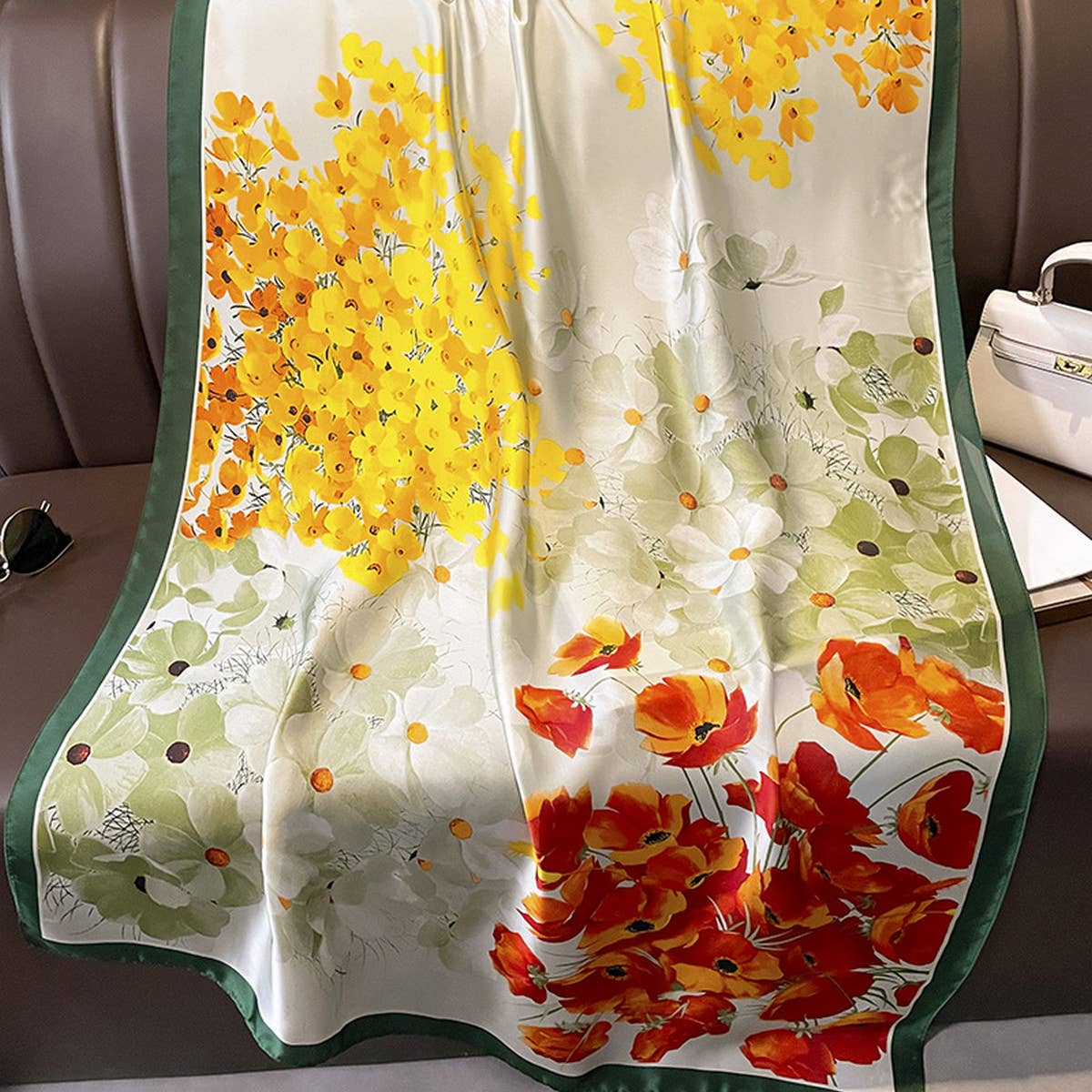 Vintage Scarf Wrap for Women Beach Sun Protection