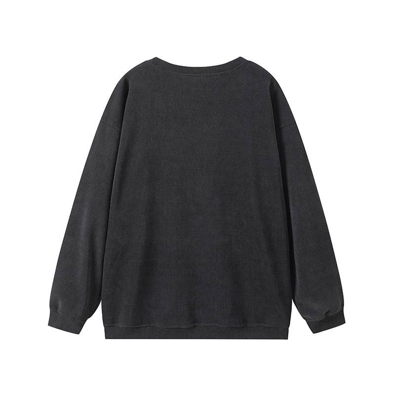 CASUAL DAILY SOLID COLOR ALL ROUND NECK HOODIE