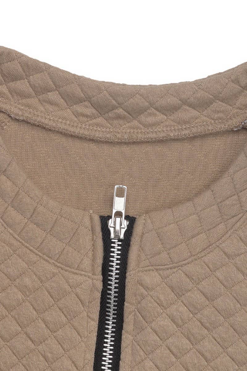 CWTBLL3709_AUTUMN PLAID PATCHWORK RETRO PULLOVER SWEATSHIRT