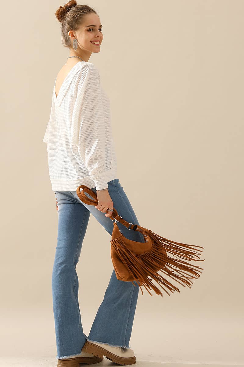 CWTTL1498_BOAT NECK POCKETED PULLOVER SWEATER KNIT TOP