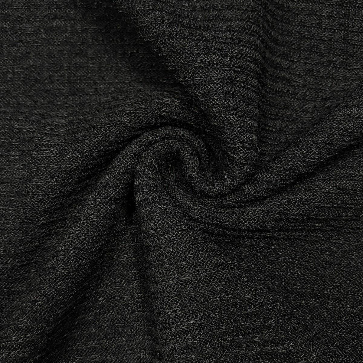 Crew-neck solid color knitted long-sleeved top