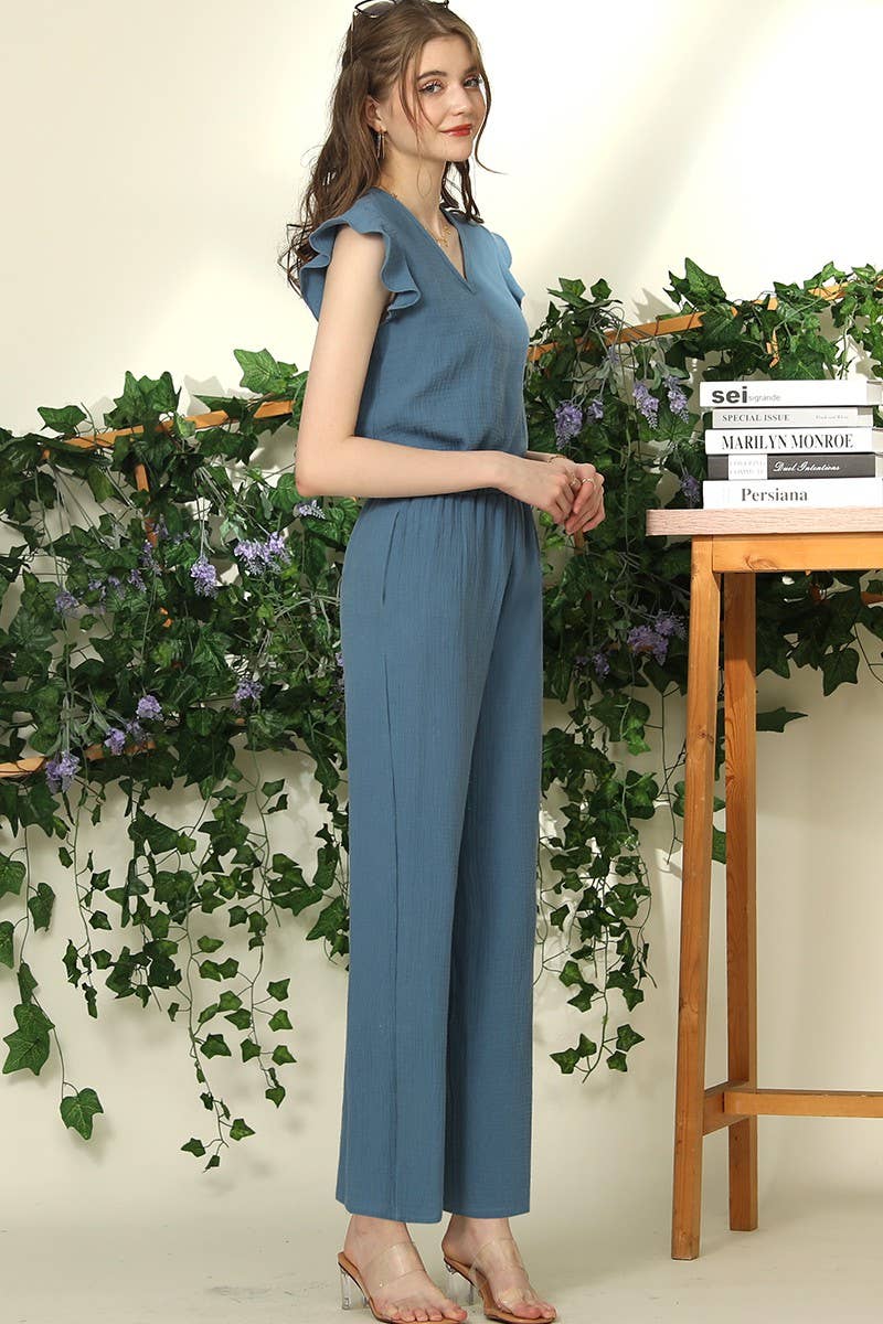 CWBLP425_BANDED SMOCKING LONG PANTS