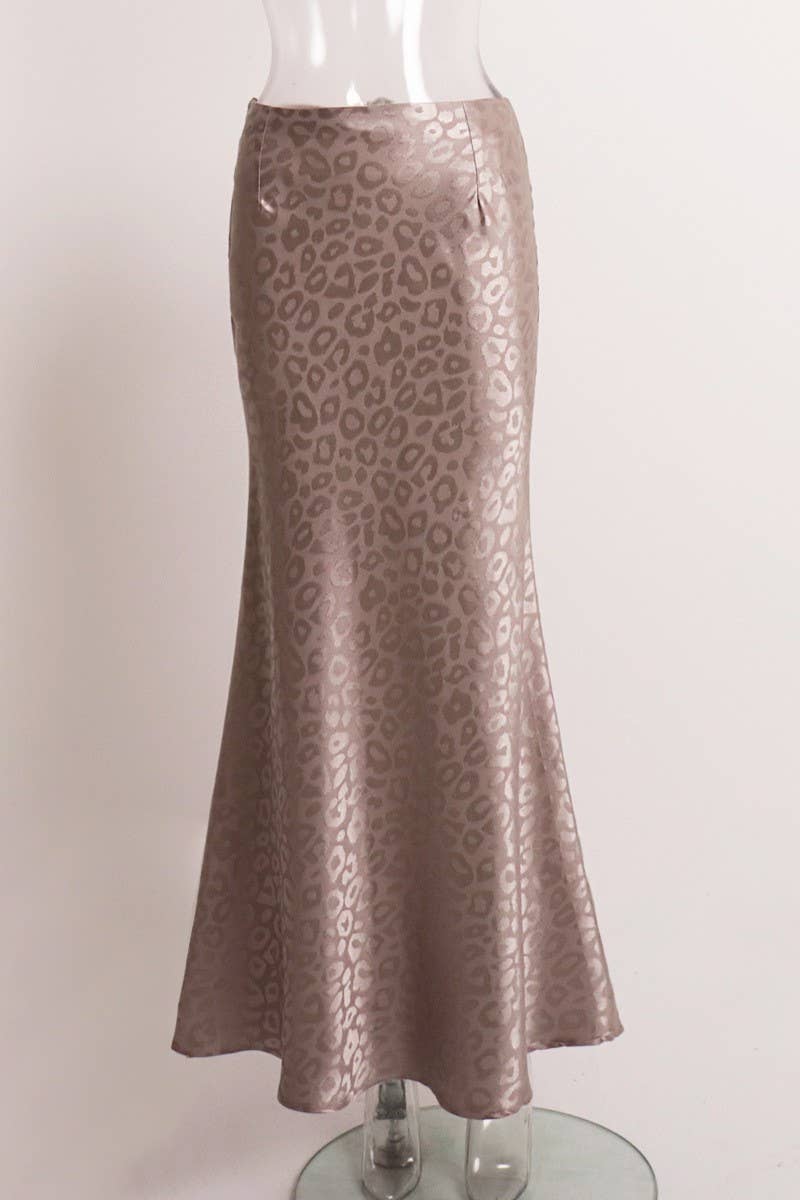 CWBLS0456_JACQUARD LEOPARD PRINT BODYCON SKIRT