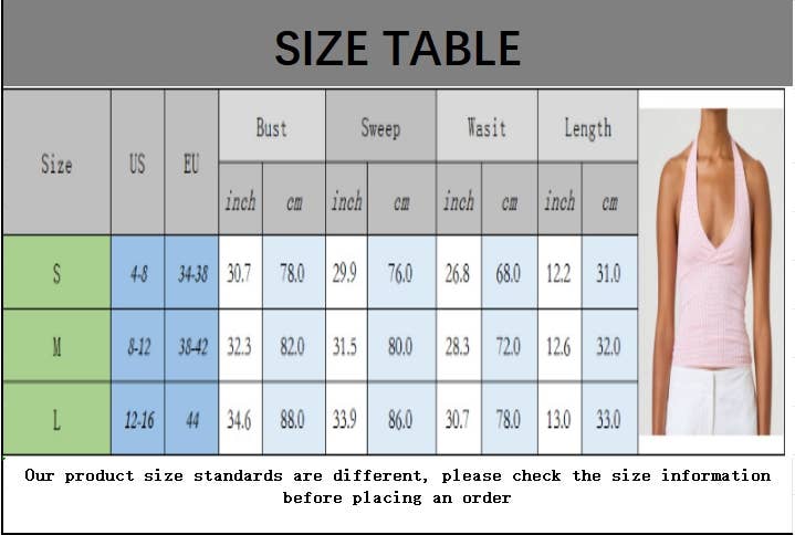 CWTHT0255_SEXY SLIM FIT HALTER CASUAL TANK TOP