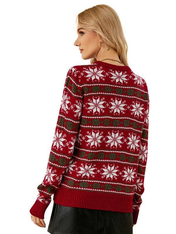 Christmas snowflake long-sleeved sweater