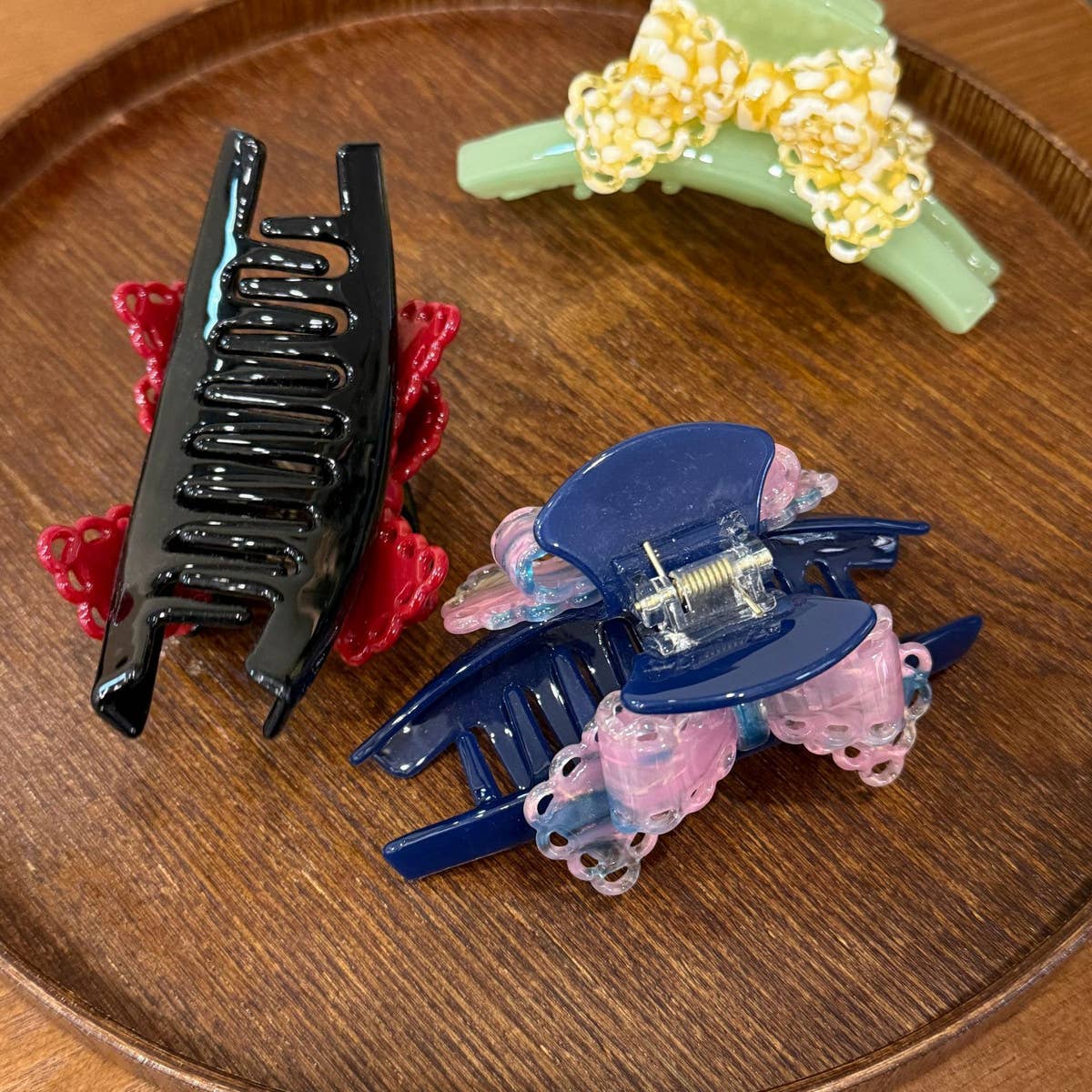 CWAHA4521_SWEET LACE BOW HAIR CLIP