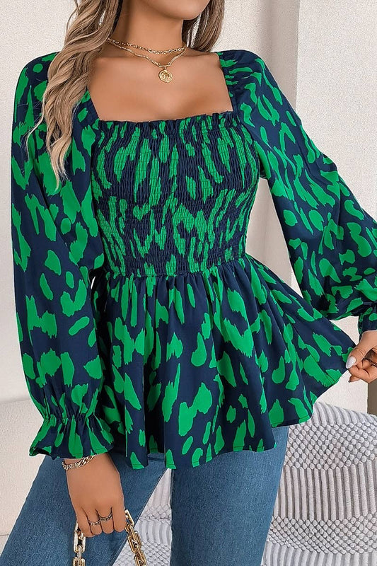 CWTBLL2652_LONG SLEEVE SHIRT WITH SQUARE COLLAR WOODEN EARS