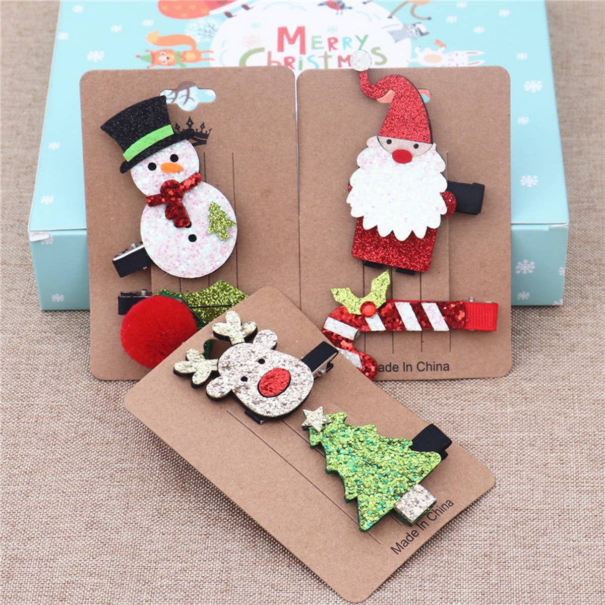 CHRISTMAS CHILDREN GIRLS HOLIDAY HAIR CLIP