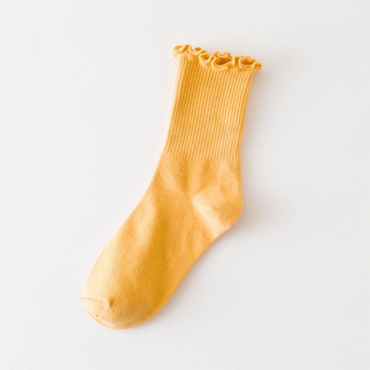 CANDY COLOR PURE COTTON EDGE SOCKS FOR WOMEN_CWMS1129