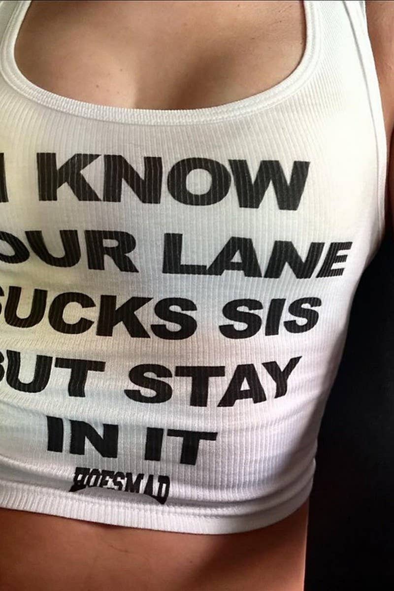 CWTTK0872_LETTER PRINT SLIM FIT SLEEVELESS TANK TOP