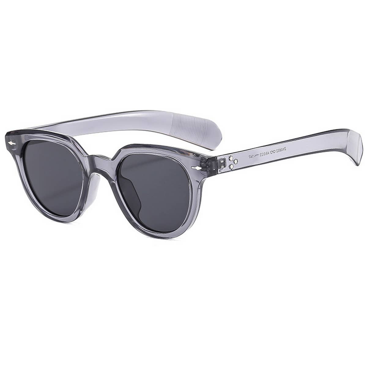 FASHIONABLE OVAL LEOPARD PRINT SUNGLASSES