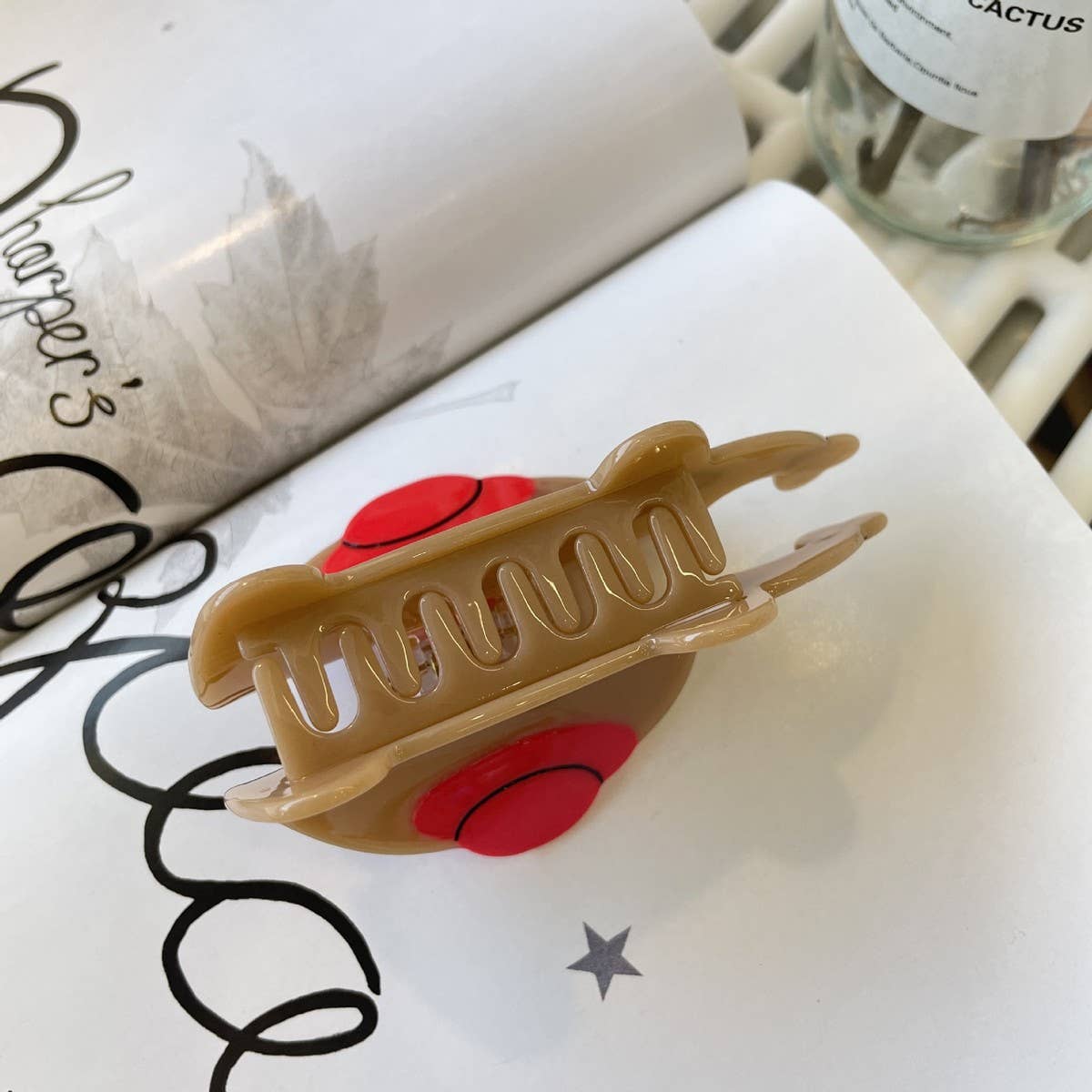 CWAHA1542_CARTOON ELEPHANT HAIR CLAW CLIP