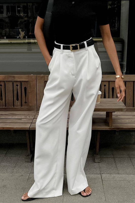 CWBLP1936_HIGH-WAISTED WIDE-LEGGED CASUAL TROUSERS