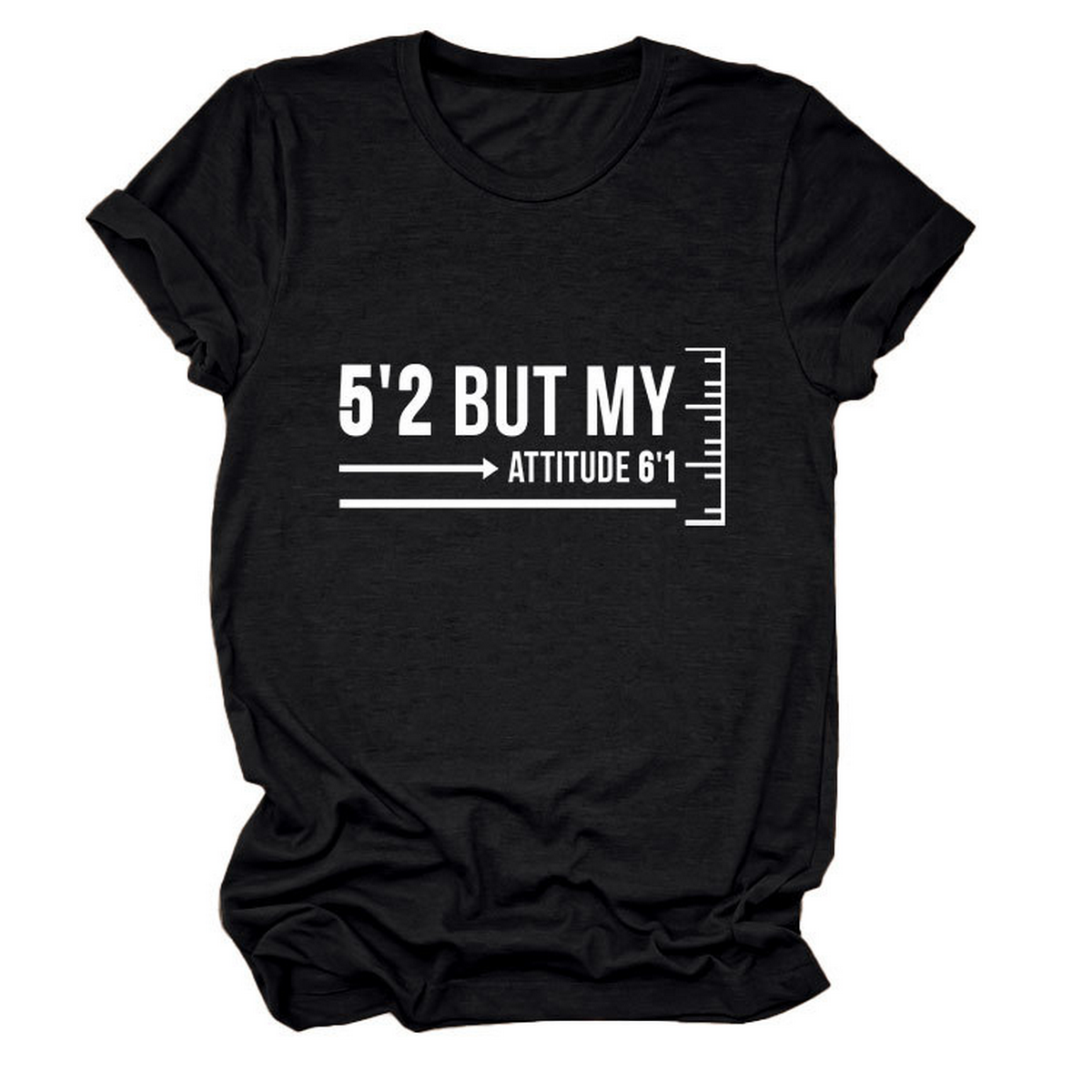 Trendy Graphic Tee Women Short Girl Energy