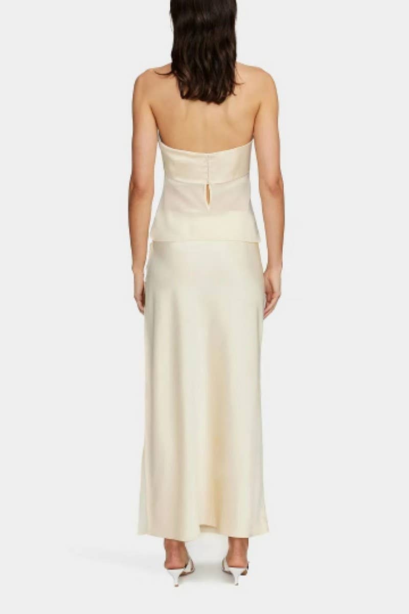 CWSTB2050_SOLID SIMPLE COMMUTER WRAP SKIRT SET