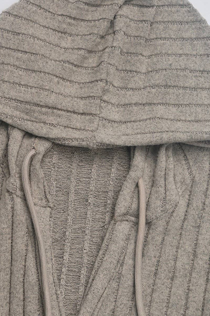 CWOHOL1103_SOLID COLOR LOOSE CASUAL HOODED SWEATSHIRT