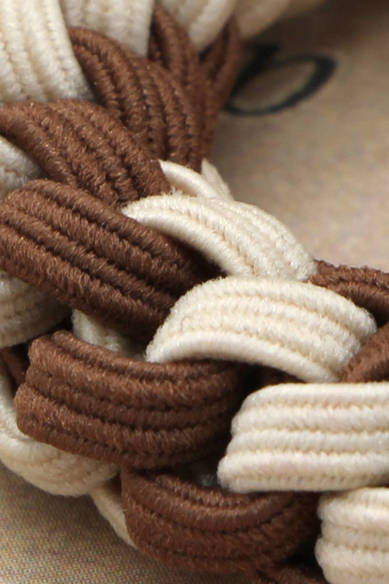 5PCS BEARS DECORATIVE TWO TONE CASUAL HAIR TIE_CWAHA0187