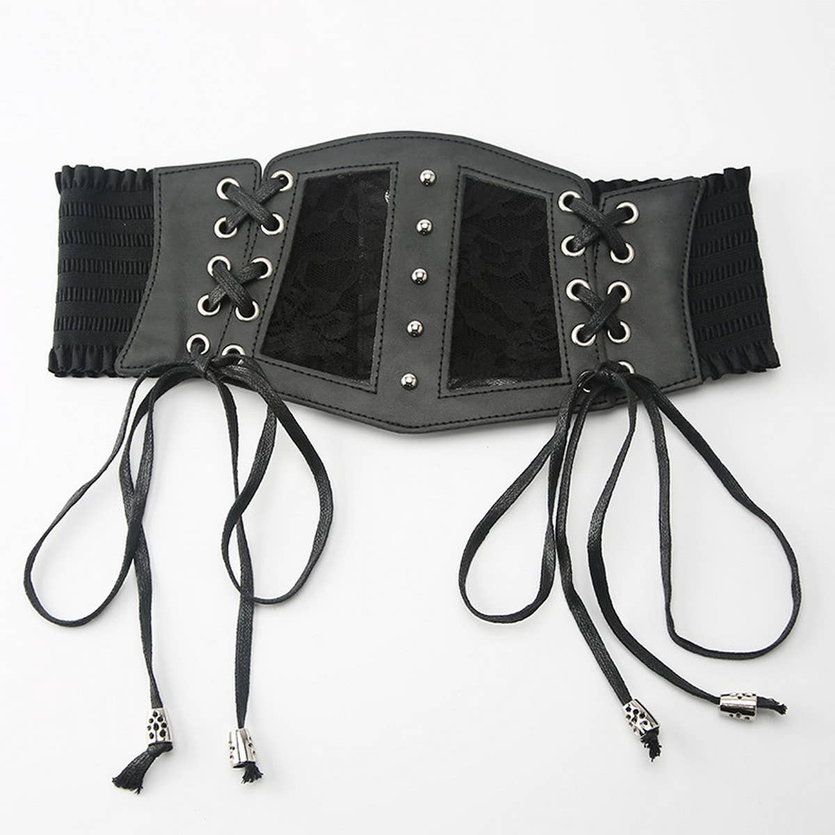 WOMEN LACE ELASTIC WAIST BELT_CWABE0267