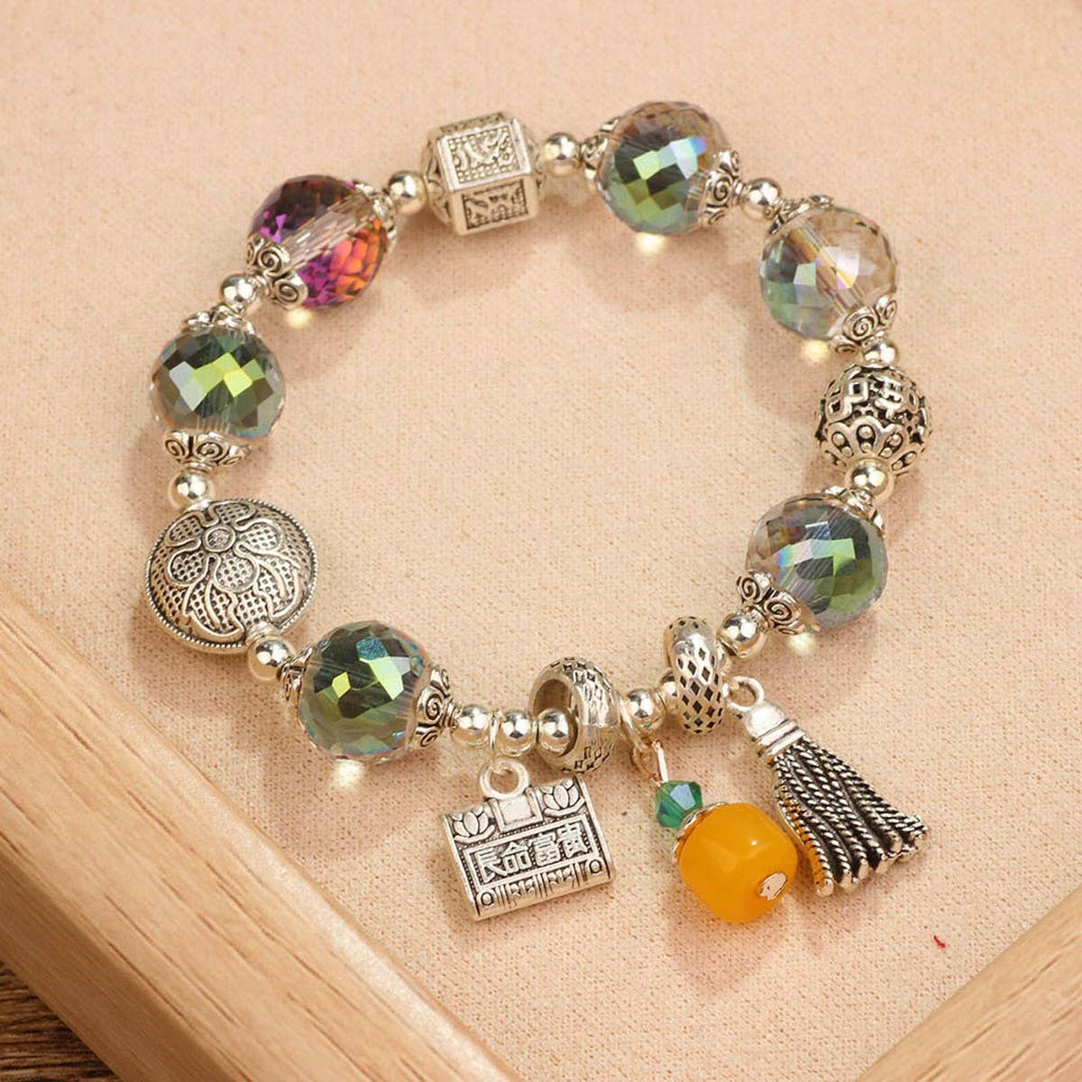 RETRO ETHNIC STYLE FANTASY CRYSTAL BRACELET_CWAJE3969