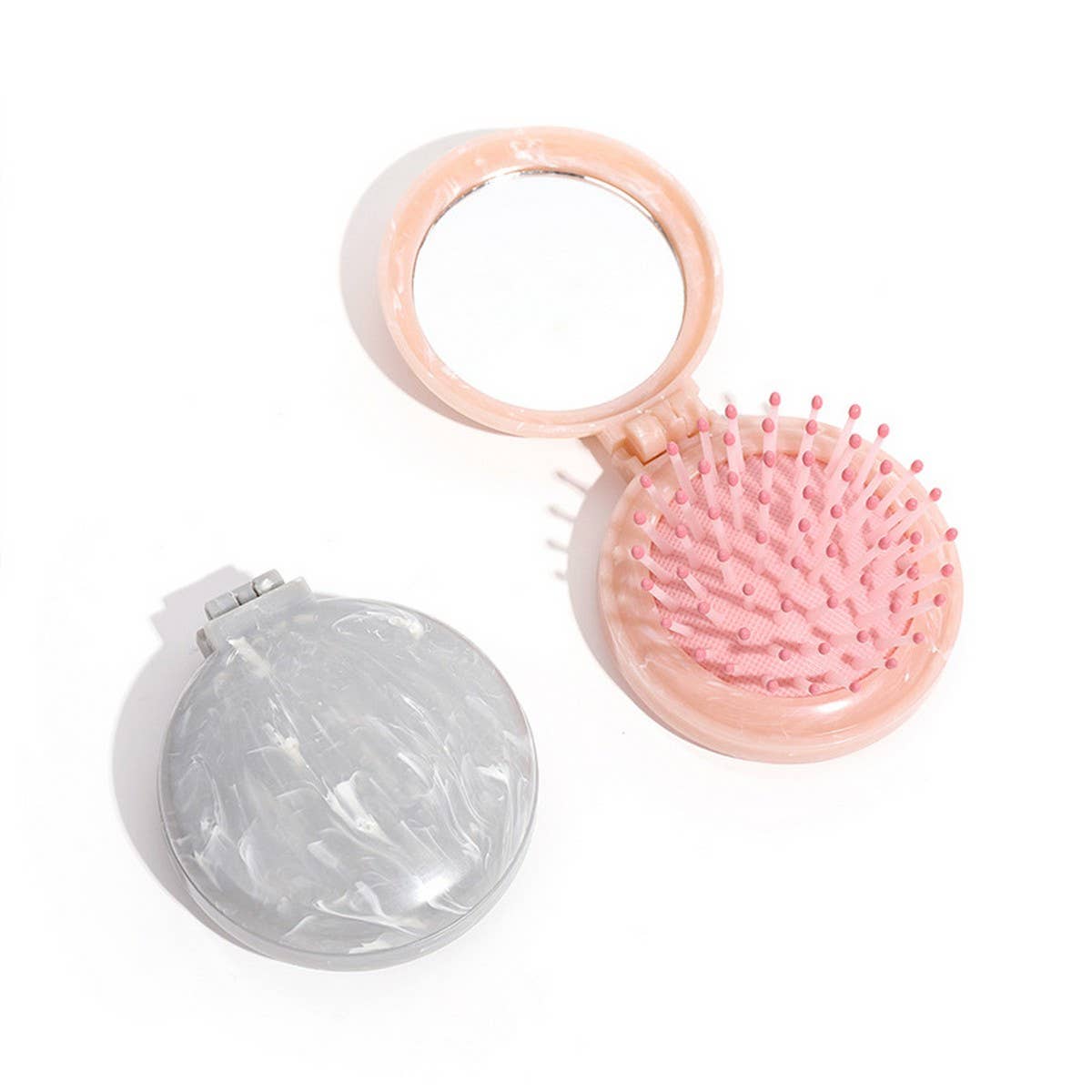 MASSAGE COMB PORTABLE FOLDING MIRROR COMB