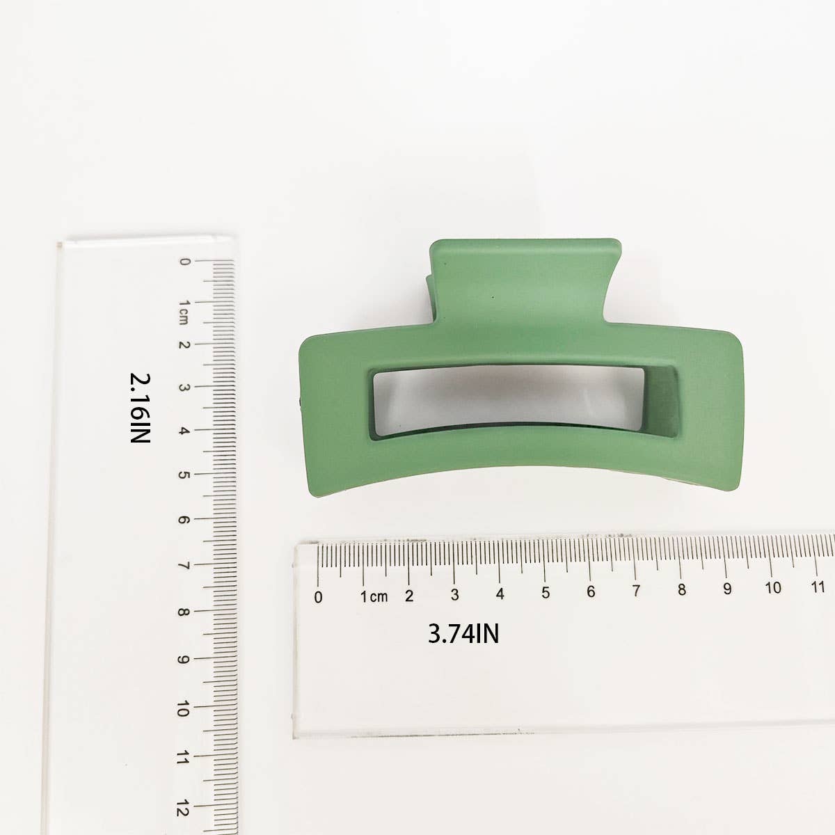 3.35" Minimalist Rectangle Hair Claw Clip_CWAHA0088