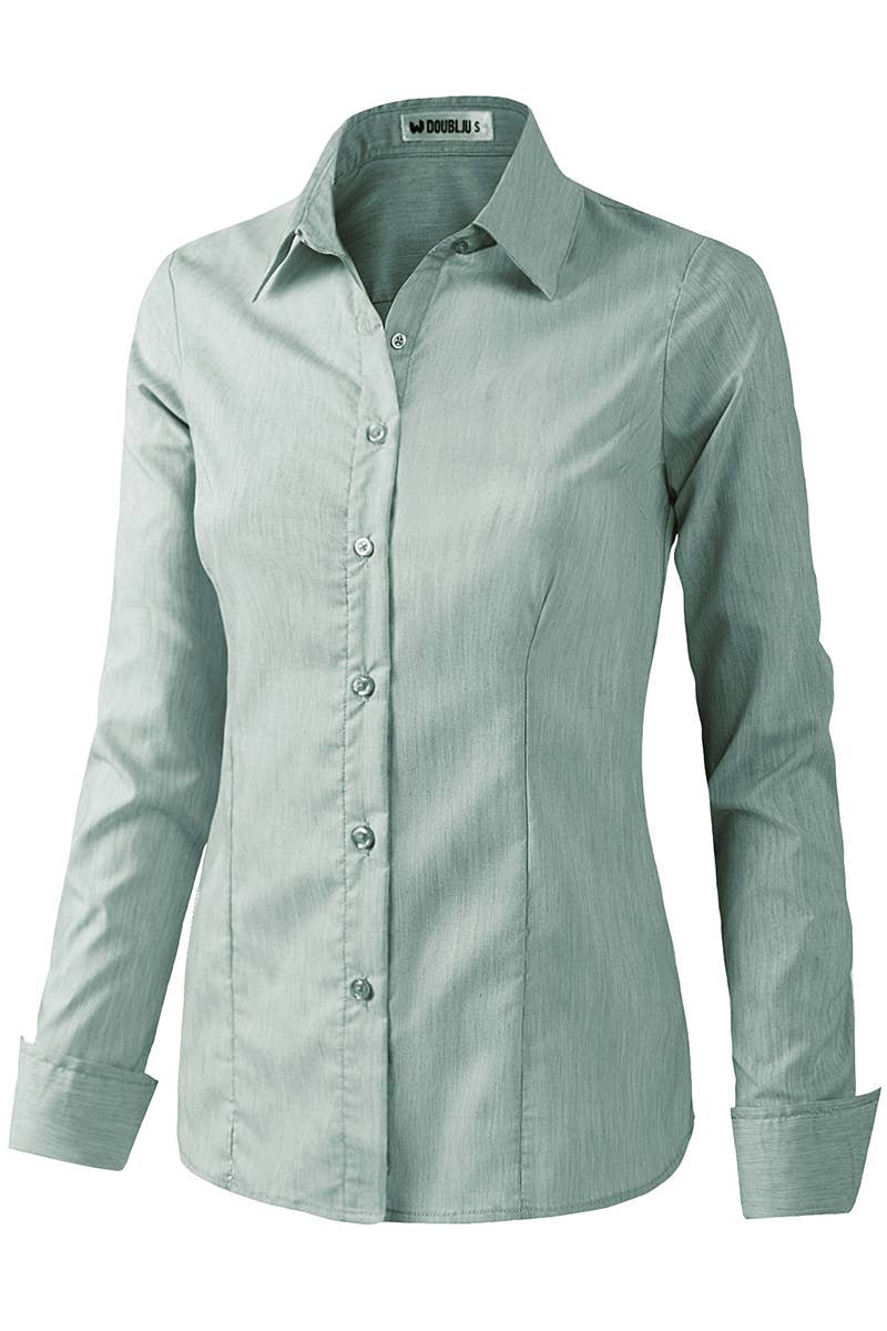 CWTDSL028_Button Down Long Sleeve Collared Shirts