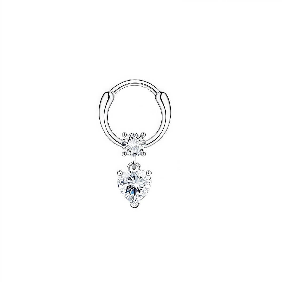 Minimalist Zircon Nose Stud for Women