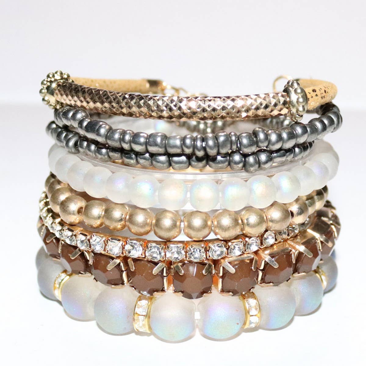 BOHEMIAN CREATIVE GLASS BEAD BRACELET_CWASC0690