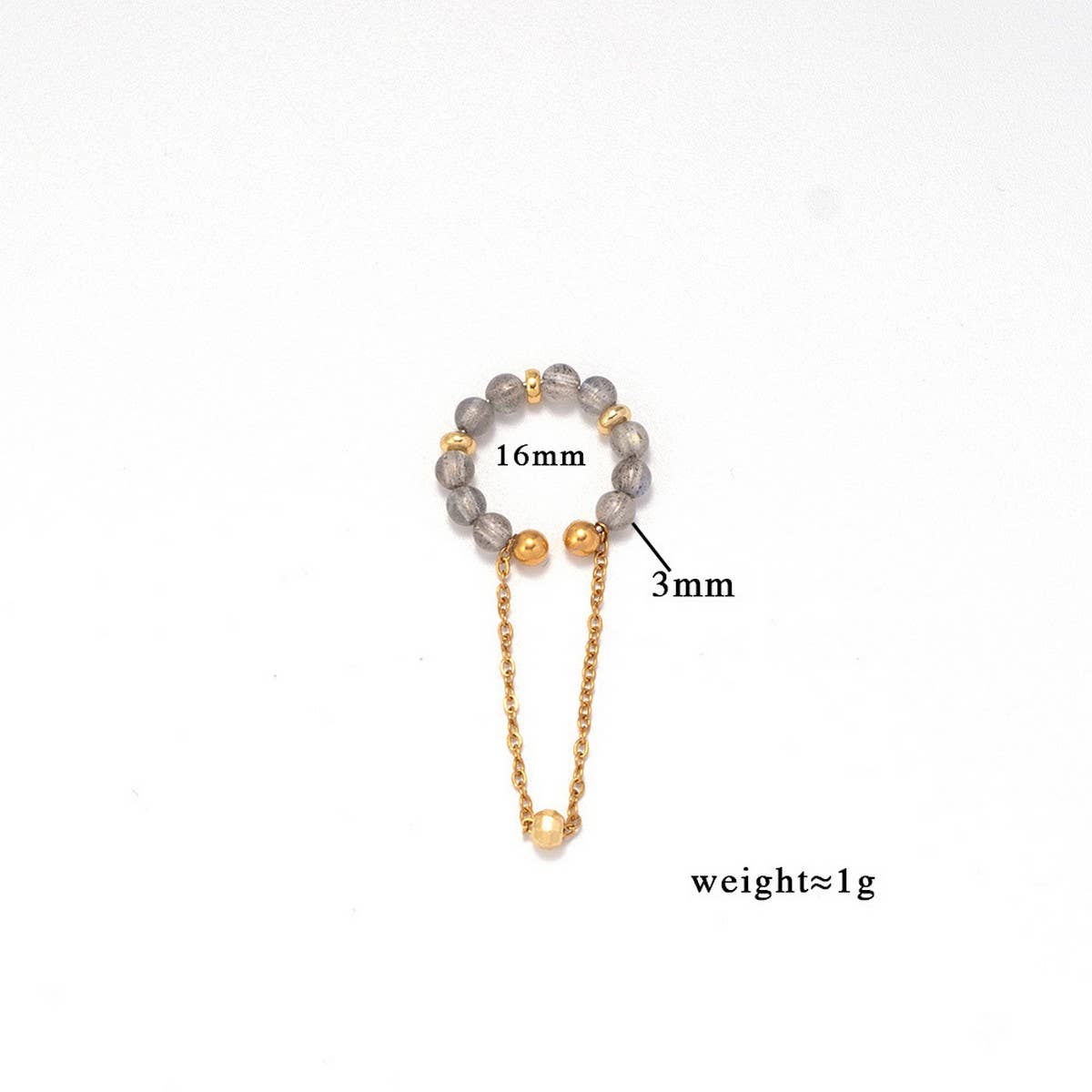 Natural Stone Ear Cuff for Non-Pierced Ears