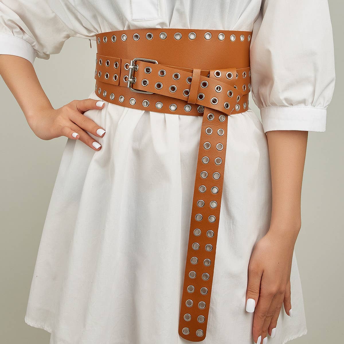 FASHIONABLE RETRO ELASTIC WAISTBAND_CWABE0283