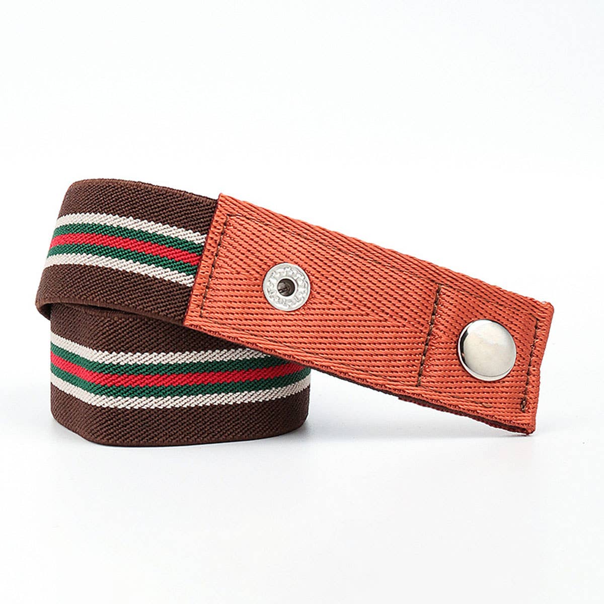 SEAMLESS WOVEN BUCKLELESS ELASTIC CANVAS BELT_CWABE0673