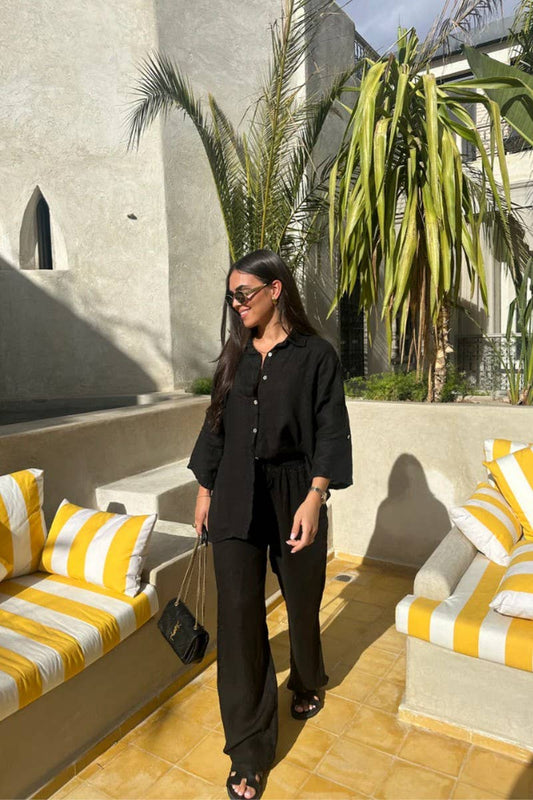 CWSS01303_SIMPLE CASUAL COMFORTABLE SUIT 2 PIECES