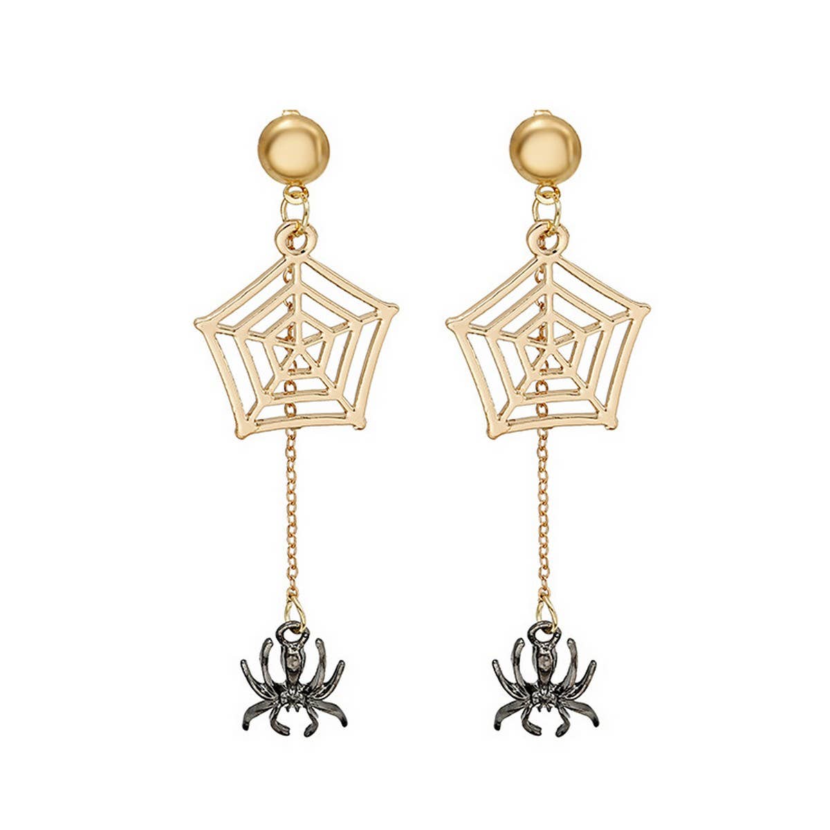 NEW PERSONALIZED SPIDER WEB HALLOWEEN EARRINGS
